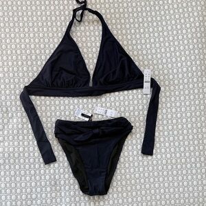 J. Crew Navy Halter Bikini Set